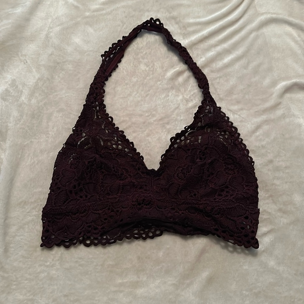AERIE HALTER BRALETTE UNLINED MEDIUM